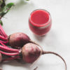 red beet smoothie and raw red beets